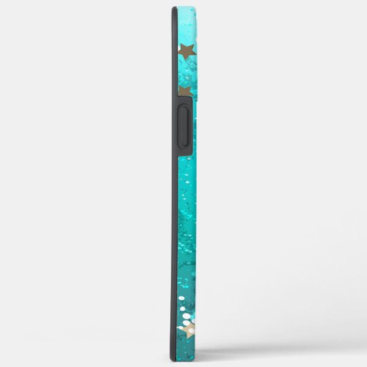Mint Turquoise Folie Achtergrond Case-Mate iPhone Case (Achterkant / Rechts)