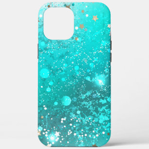 Mint Turquoise Folie Achtergrond Case-Mate iPhone Case