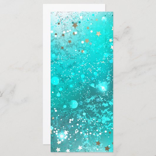 Mint Turquoise Folie Achtergrond Menu (Voorkant / Achterkant)