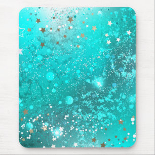 Mint Turquoise Folie Achtergrond Muismat