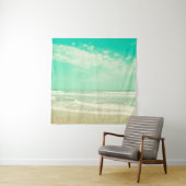 Mint turquoise retro strand background,,beac wandkleed (In situ)