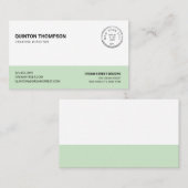 MINT  TWEE-TONE VISITEKAARTJE (Voorkant / Achterkant)