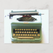  Mint Typewriter Briefkaart (Voorkant)