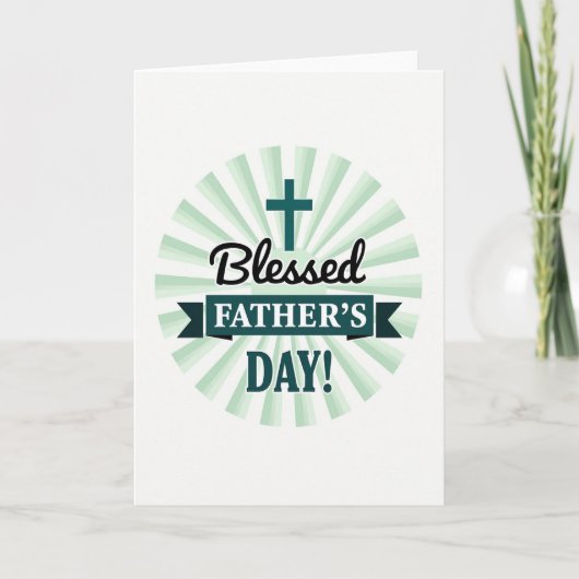 Mint Vaderdag Zon Kaart (Voorkant)