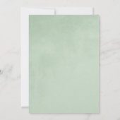 Mint Velvet Textuur Elegante bruiloft Kaart (Achterkant)
