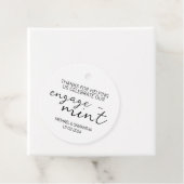 Mint Verloving Dank u Bedankjes Labels (In situ)