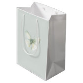 Mint Vlinders Verjaardag Medium Cadeauzakje (Achterkant Gekanteld)