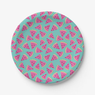 Mint Watermeloenpapier Picnic-Borden Papieren Bordje
