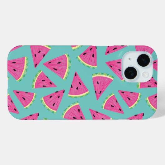 Mint Watermelon iPhone Case (Achterkant (horizontaal))