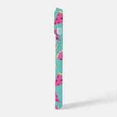 Mint Watermelonpatroon iPhone 15 Case (Linkerkant)