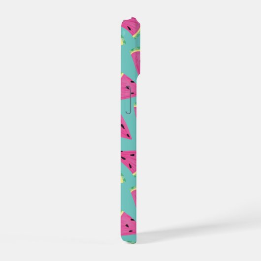 Mint Watermelonpatroon iPhone 15 Case (Rechterkant)