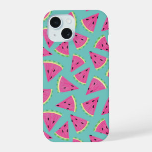 Mint Watermelonpatroon iPhone 15 Case