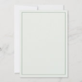 Mint waterverf botanisch groen RSVP Kaart (Achterkant)