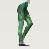 Mint Waterverf Floral Pattern Leggings (Rechts)