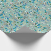 Mint Waterverf Floral Rozen tak Al Occasion Cadeaupapier (Hoek)