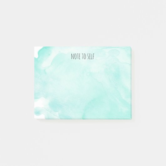  Mint Waterverf Nota aan Zelf Post-it® Notes (Voorkant)
