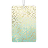 Mint Waterverf Ombre Glam Gold Leopard Luchtverfrisser (Achterkant)