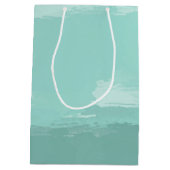 Mint Waterverf Ombre Medium Cadeauzakje (Achterkant)