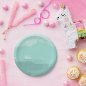 Mint Waterverf Ombre Papieren Bordje (Feest)