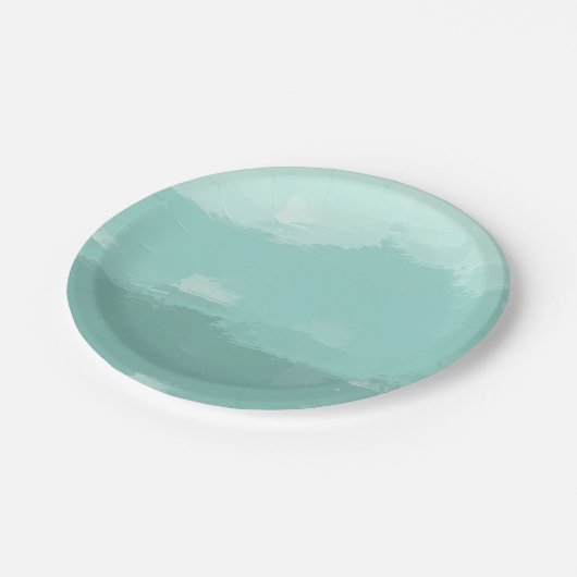 Mint Waterverf Ombre Papieren Bordje (Gekanteld)
