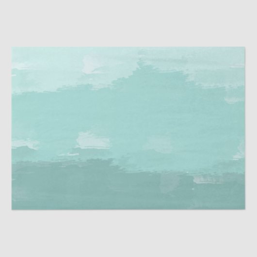 Mint Waterverf Ombre Tissuepapier (Voorkant)