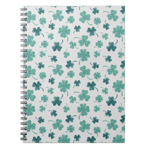 Mint Waterverf Shamrock St Patricks Day Notitieboek