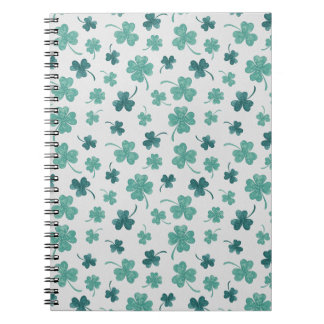 Mint Waterverf Shamrock St Patricks Day Notitieboek