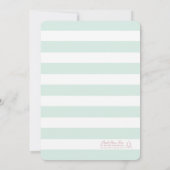 Mint Whales Sunset Neutral Couples Baby shower Kaart (Achterkant)