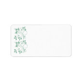 Mint, White Floral Print-at-home label (Voorkant)