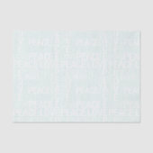 Mint White Peace Love Christmas Tissuepapier (Voorkant)