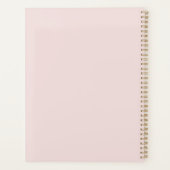 Mint White Pink Dragonfly Planner (Achterkant)