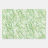 Mint White Tropical Beach Bladeren Inpakpapier Vel (Voorkant 3)