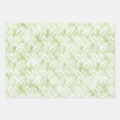 Mint White Tropical Beach Bladeren Inpakpapier Vel (Voorkant 2)