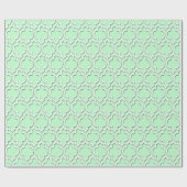 Mint White XL Moroccan Quatrefoil #7DS Cadeaupapier (Vlak)