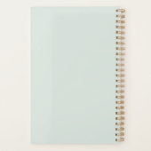 Mint White Yellow Pink Teal Butterfly Planner (Achterkant)