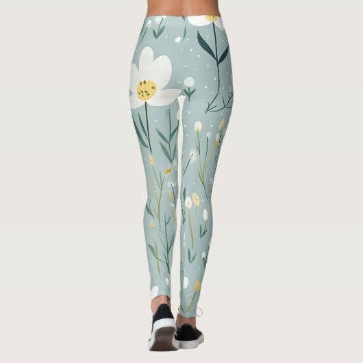 Mint Wildflowers Leggings (Achterkant)