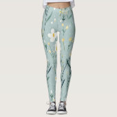 Mint Wildflowers Leggings (Voorkant)