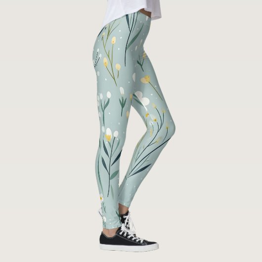 Mint Wildflowers Leggings (Rechts)