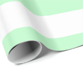 Mint, Wit XL Strepenpatroon Cadeaupapier (Rol Hoek)