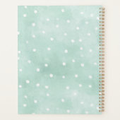 Mint Witte Stippen Vlinder Geloof Planner (Achterkant)