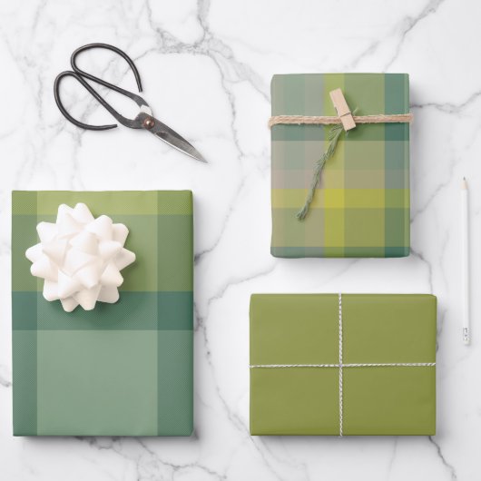 Mint Wrapping Paper Flat Sheet Set of 3 (Voorkant)