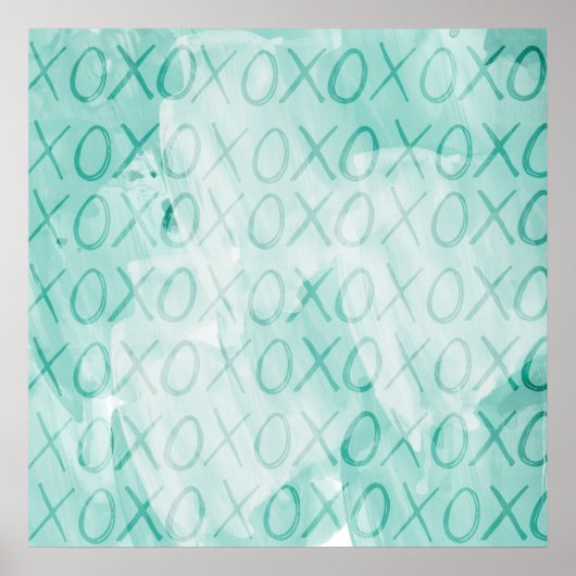 Mint XOXO Love Poster (Voorkant)
