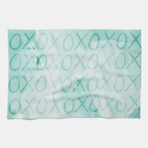 Mint XOXO Love Theedoek