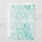 Mint XOXO-Vrijgezellenfeest Kaart (Achterkant)