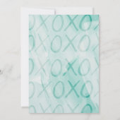 Mint XOXO Wedding Kaart (Achterkant)
