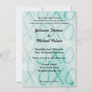 Mint XOXO Wedding Kaart
