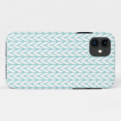 Mint Yarn Chevrons Knit Pattern  Case-Mate iPhone Case (Achterkant (horizontaal))