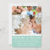 Mint Your Photo Wedding Invitations Kaart (Voorkant)