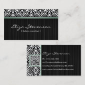 Mint Zebra Mode Consultant Visitekaartje (Voorkant / Achterkant)