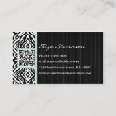 Mint Zebra Mode Consultant Visitekaartje (Achterkant)